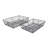 S/2 Rectangular Iron Trays,Black