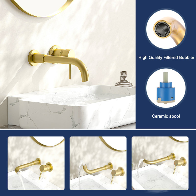 Wall Mounted Optional Single-handle Bathroom Faucet