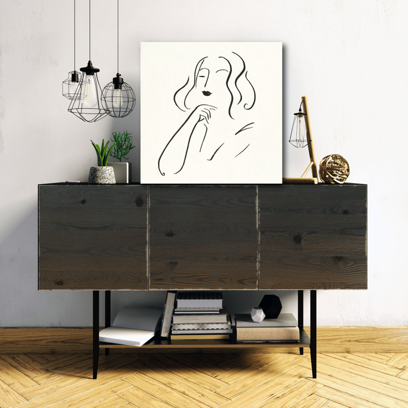 « simple study i », reproduction d’art sur toile tendue, H 24 po x l 24 po x P 1,5 po