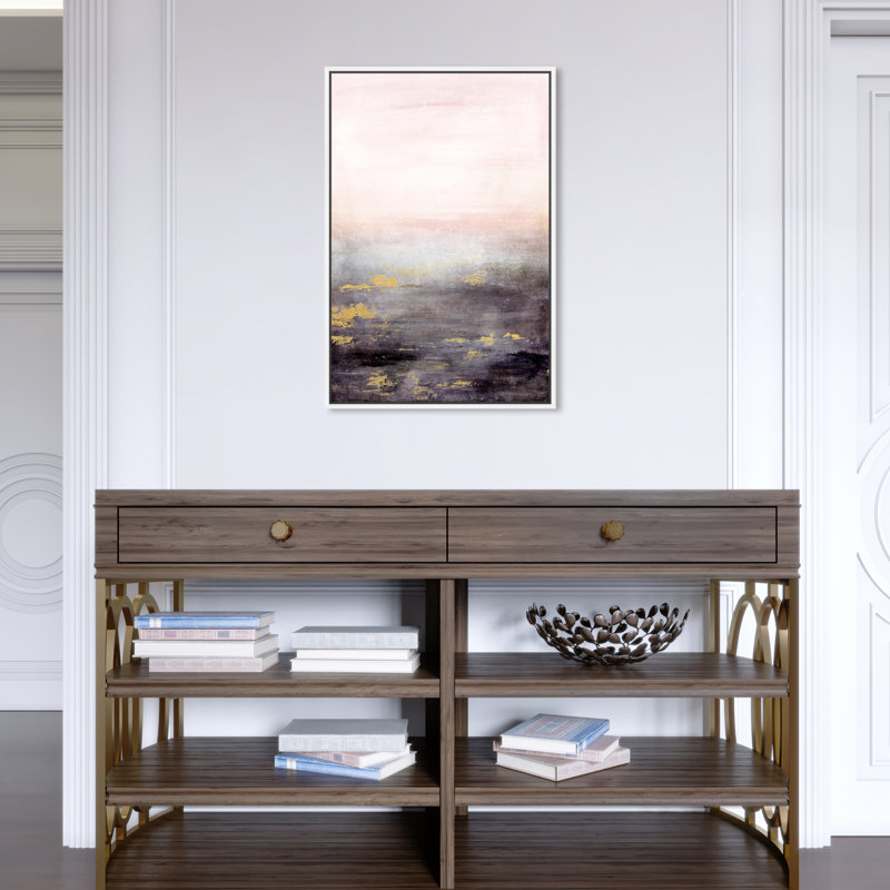 «Abstract Sail to the Moon», impression sur toile, Toile blanche encadrée, H 24 po x l 16 po