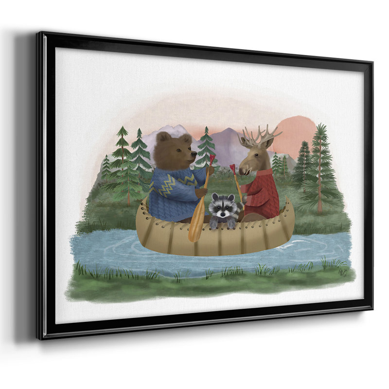 «River Trip», toile tendue avec châssis, Noir, H 18 po x l 26 po x P 1,5 po