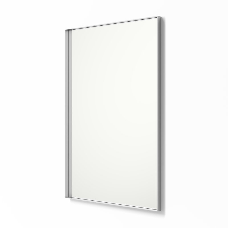 Miroir de salle de bain Gerlando, Argent, 36 po x 24 po