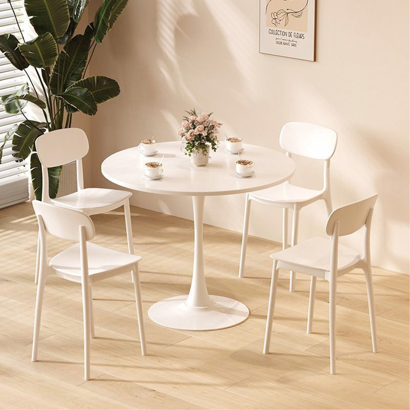 Table basse blanche moderne 31,5 po, Blanc