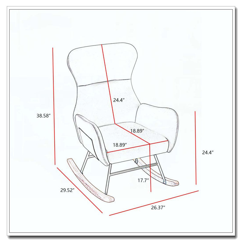 Fauteuil à bascule Teddy