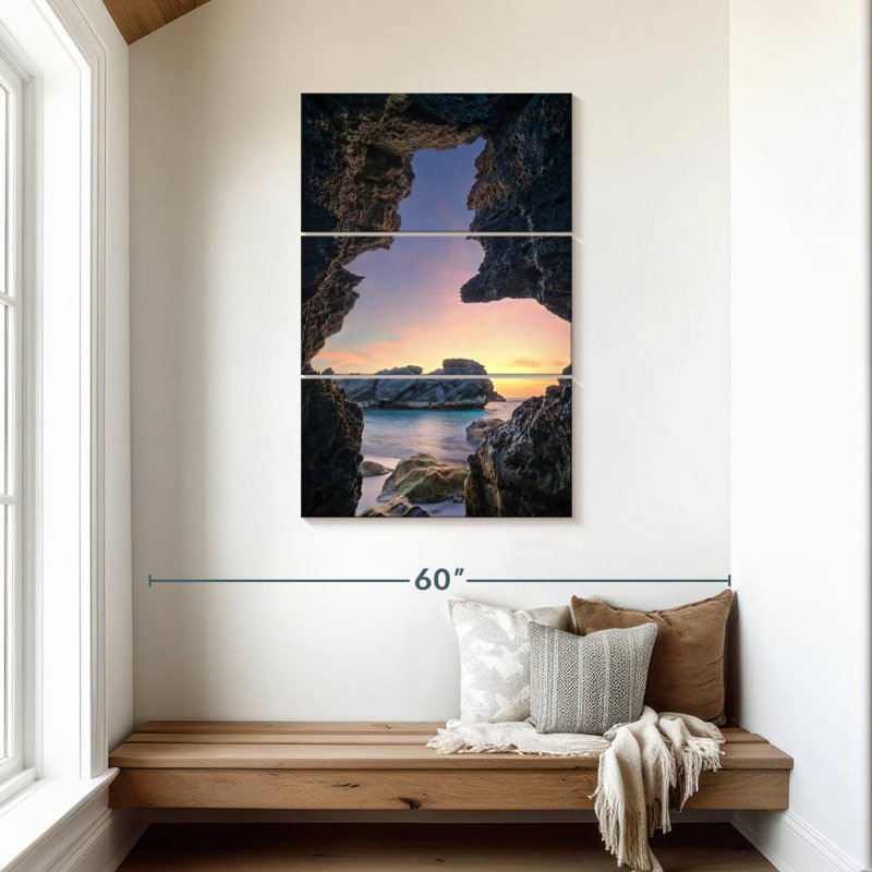 Gillard Sea Cave In Bermuda, 45" H x 28" W