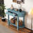 Elegant Retro Console Table With Curved Design & Smooth Glaze-1370757235