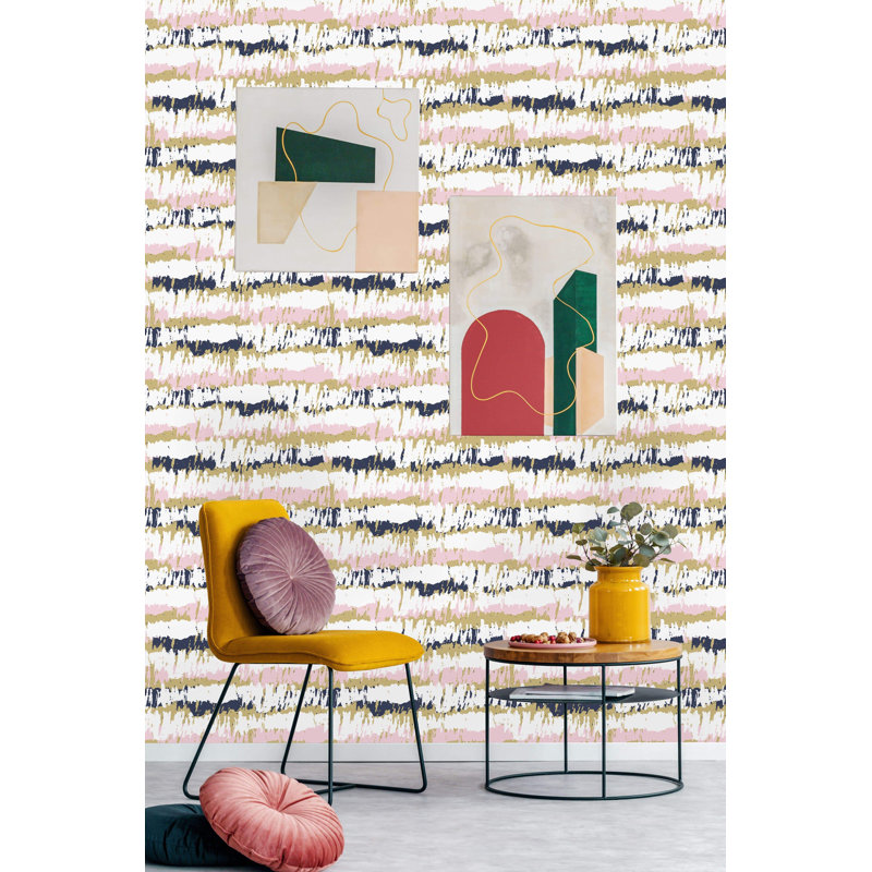 Rouleau de papier peint pelez et collez, L 10,42 pi x l 25 po