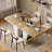 78.7"Rustic-style extendable dining table-191922950