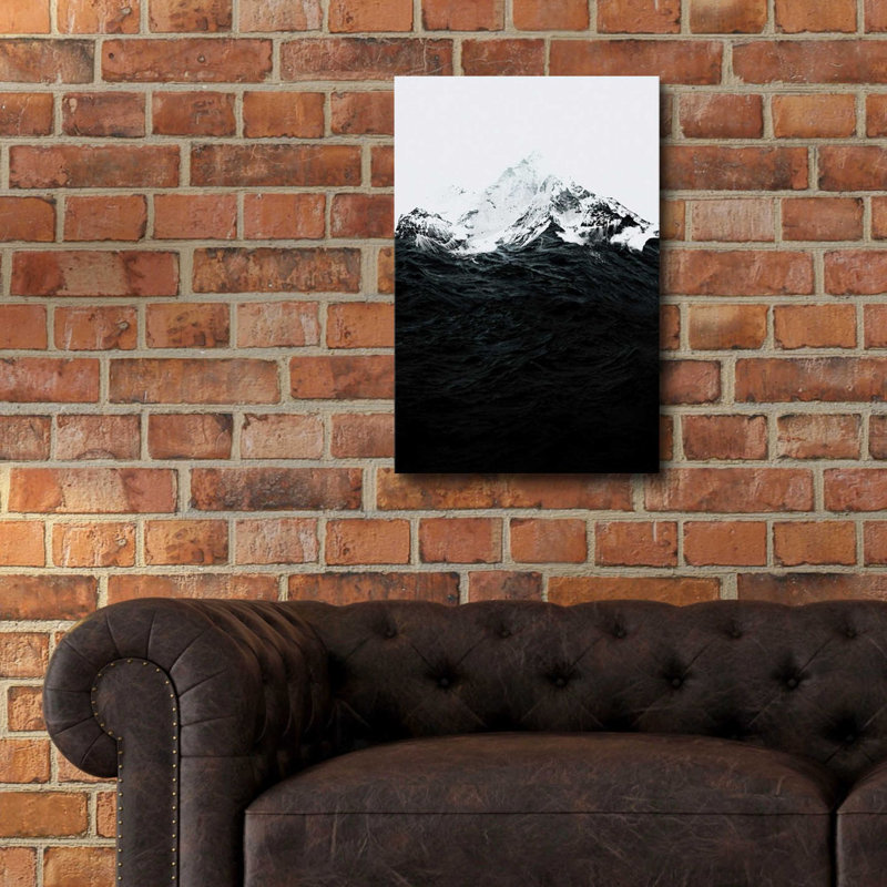 «It's Waves Were Like Mountains» par Robert Farkas, art mural en verre acrylique, H 24 po x l 16 po x P 0,2 po