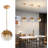 Deshawna 1 - Light Brushed Brass LED Single Pendant