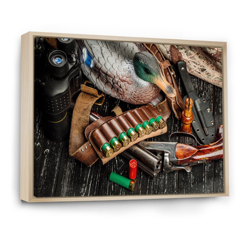 Équipement de chasse sur toile, Cadre naturel flottant, H 12 po x l 20 po