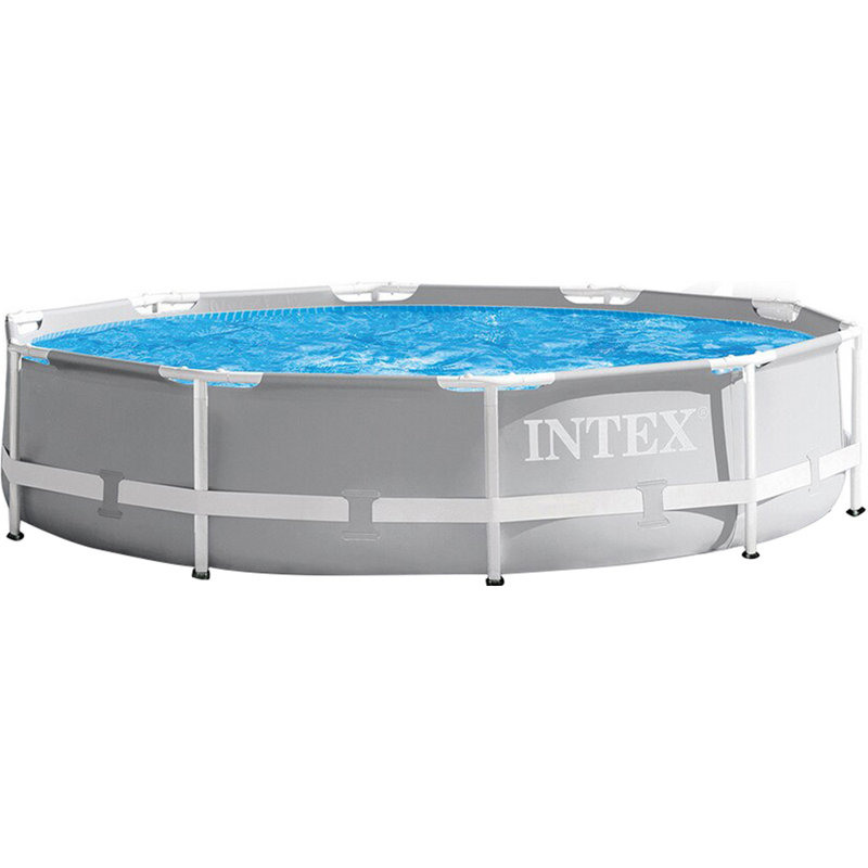 Plastic Round Frame Set Pool 30'' H x W x L , with Pump Included, 120" x 30"