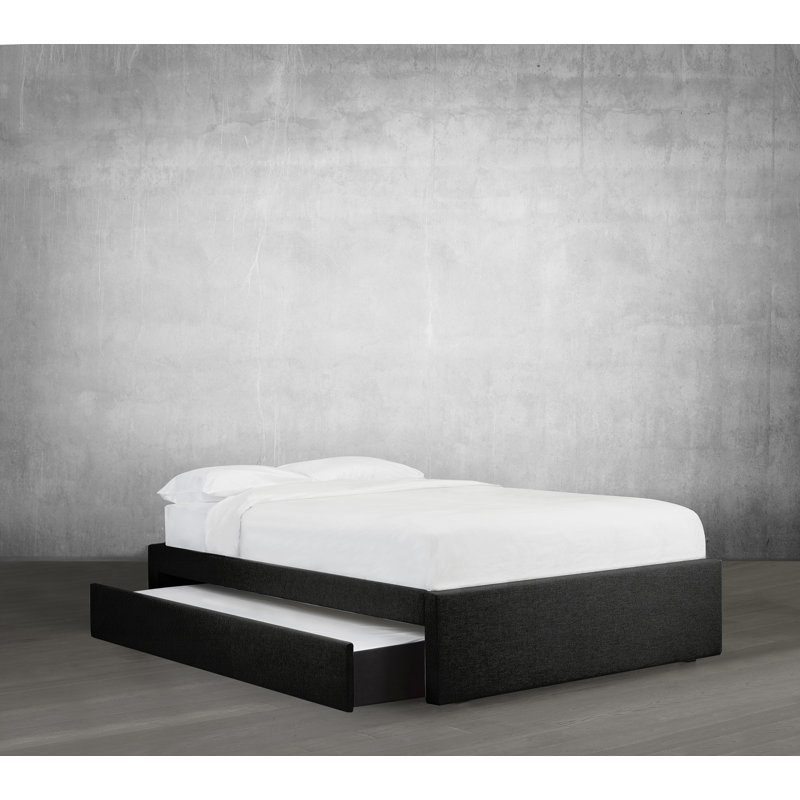 Hayle Upholstered Storage Bed, Black, Queen