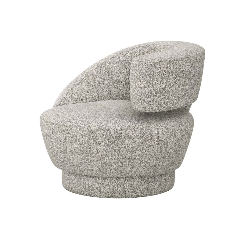 Arabella Upholstered Swivel Accent Chair, Breeze Polyester Blend