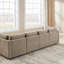 Chenille Upholstered Sectional Sofa Couch With Ottoman-120142582