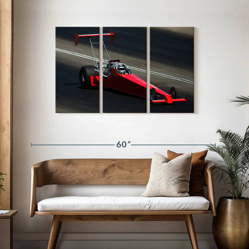 Mehar Drag Racing Car, 28" H x 45" W
