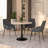 Bristol Round Dining Table With Sintered Stone Top And Stainless Steel Pedestal Base-1210339145-1210339148