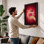 Crimson Perfume Modern Framed Art Print-136582044-136582045