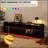 Mirod Modern TV Stand with Ample Storage, 4 Drawer Design, Built-in Charging Ports, and Ambient LED Lighting-213162631