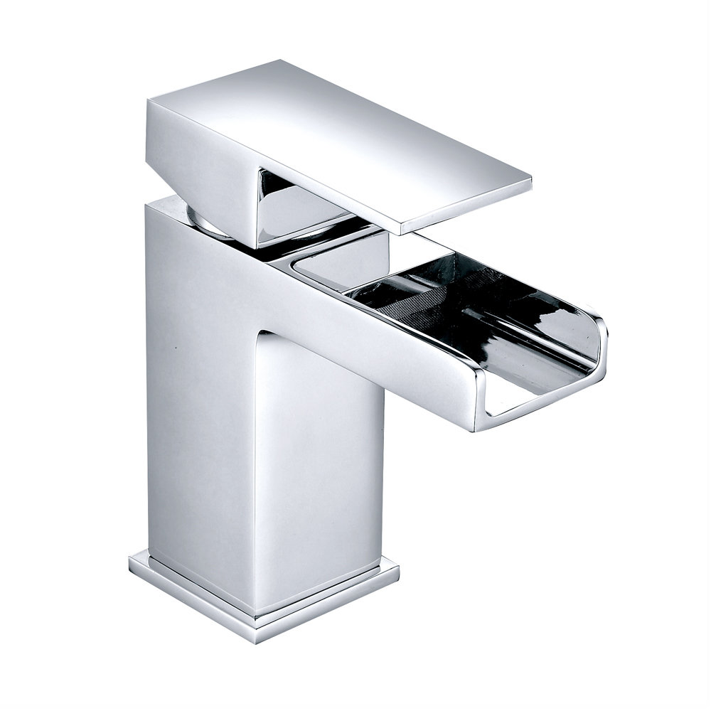 Huse Cloakroom Bathroom Waterfall Tap Basin Sink Mono Mixer Faucet Chrome