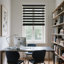  Store zébré sans cordon: parfait pour régler la lumière et protéger l'intimité. Avec une conception sécuritaire pour les enfants, ils apportent du style à chaque espace. L 34 po x H 72 po, noir-1628025220-1847825980
