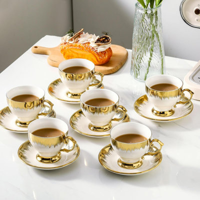 Ceramic Cup With Gold