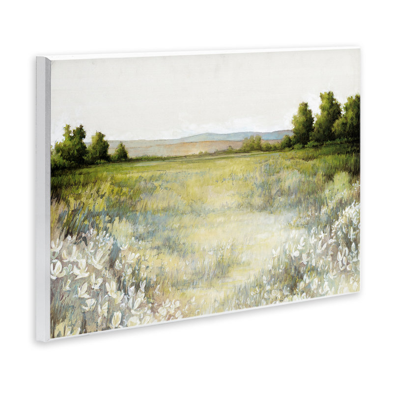 "White Flowers Meadow", art mural par White Ladder, H 10 po x l 15 po
