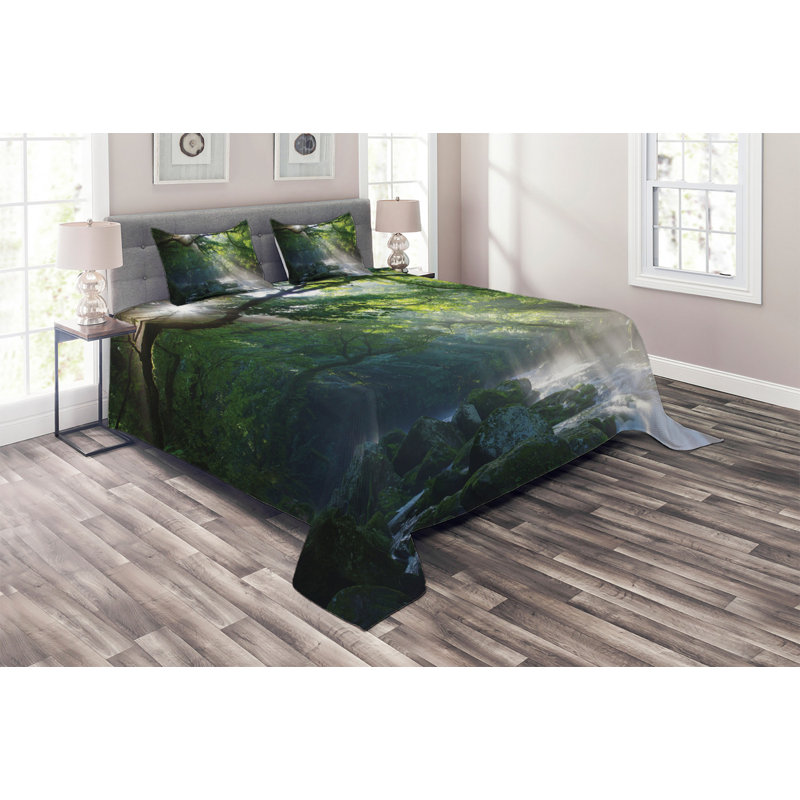 Forest Rustic Polyester Coverlet