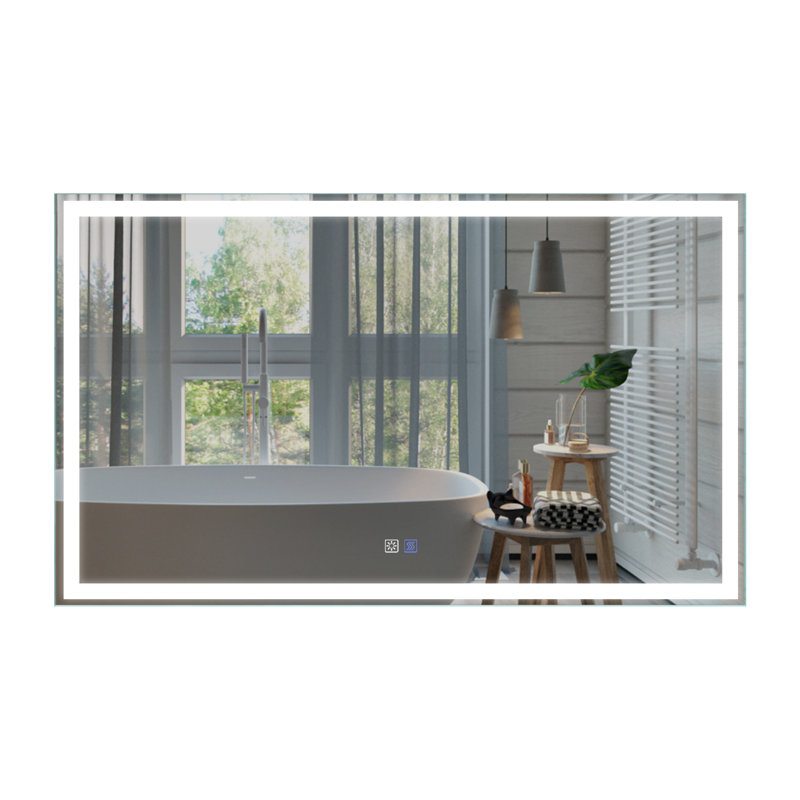 Kolston Metal Rectangle Wall Mirror, 36" x 60"