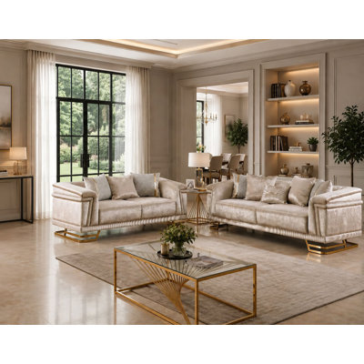Amaly Luxury 2-Piece Champagne Set