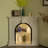 Beige Solid Wood Electric Fireplace