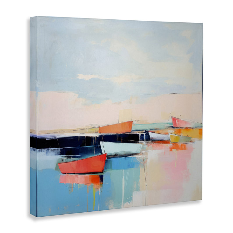 «Vivid Boat Reflection» par Irena Orlov, H 36 po x l 36 po