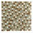 Quartz 0.63" x 0.63" Natural Stone/Glass Grid Mosaic Wall & Floor Tile