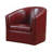 Grosso Faux Leather Swivel Barrel Chair-352986010