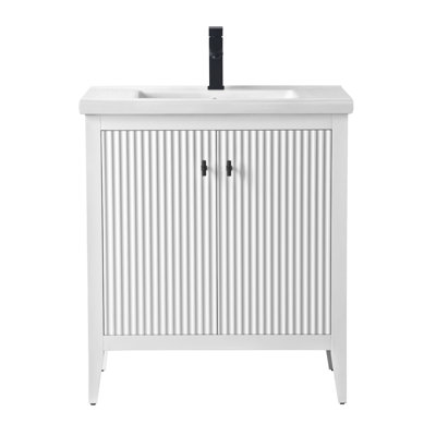 Single Bathroom Vanity with Ceramic Top