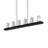 Darlina 6 - Light Flat Black LED Kitchen Island Pendant