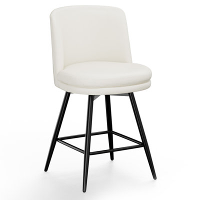 PU Leather Contemporary Bar Stool Swivel Feature, PU Leather & Durable Quality by Corrigan Studio