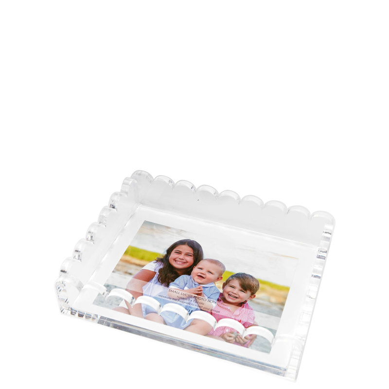 Plateau tortue SCALLOP 7 po x 9 po, Clair
