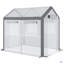 Walk-In Greenhouse, Outdoor Gardening Canopy With 6 Roll-Up Windows, 2 Zippered Doors & Weather Cover