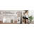 360° Rotating Solid Wood Floor Mirror with Storage Hooks, Space-Saving Full Length Mirror for Bedroom Cloakroom - White-381102406