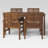 Alfonsi 4 - Person Acacia Wood Patio Dining Set with Rectangular Table-1866025348