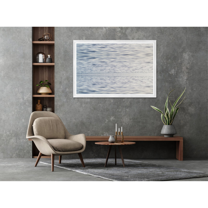 Abstrait énergie noir et blanc, Cadre blanc, H 35,5 po x l 54,75 po x P 1,5 po