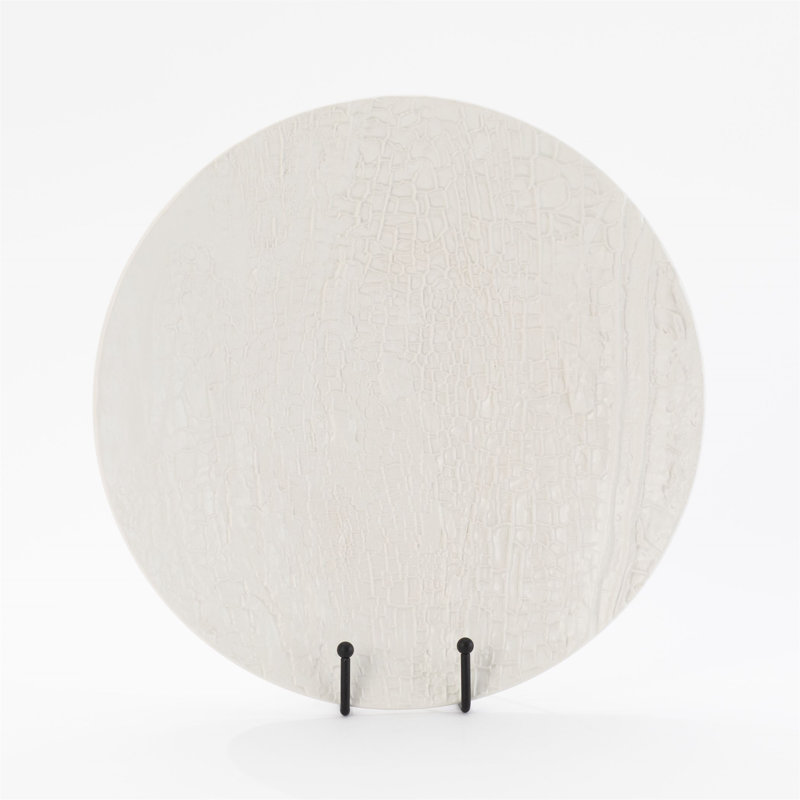 Ceramic Decorative Plate 1, White