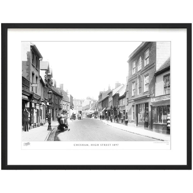 Chesham, High Street 1897 by Francis Frith - Single Picture Frame Print, 60cm H x 80cm W x 2.3cm D