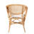 Modern Bohemian Natural Brown Finished Rattan Dining Chair