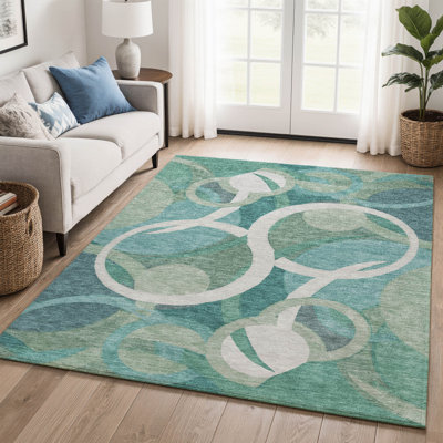 Premium Machine Washable Mayfield geometric Rug