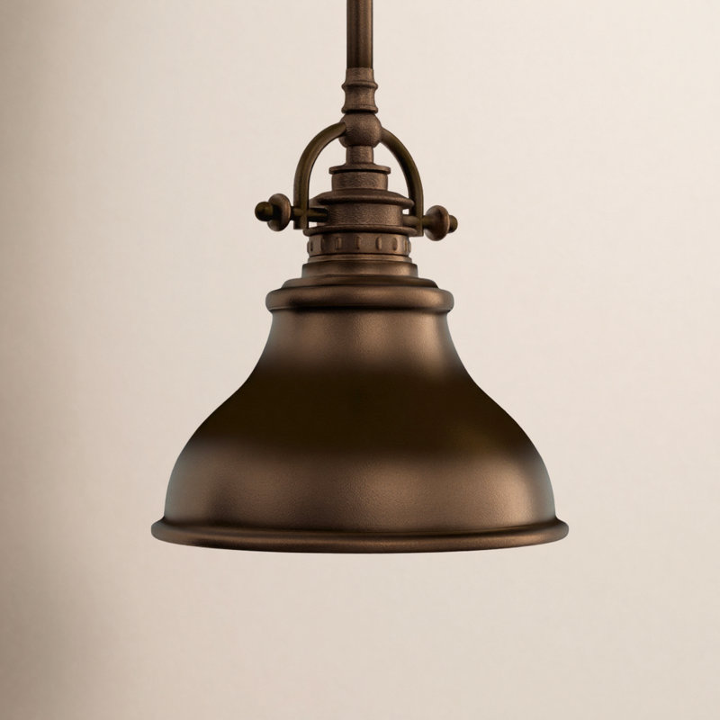 Rosalyn Cadmus - Light Single Dome Pendant, Palladian Bronze, 9" H x 8" W x 8" D