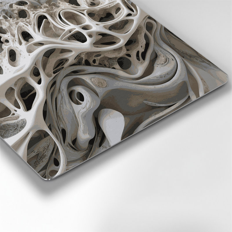 Art mural gris Biomorphic Abstraction 81