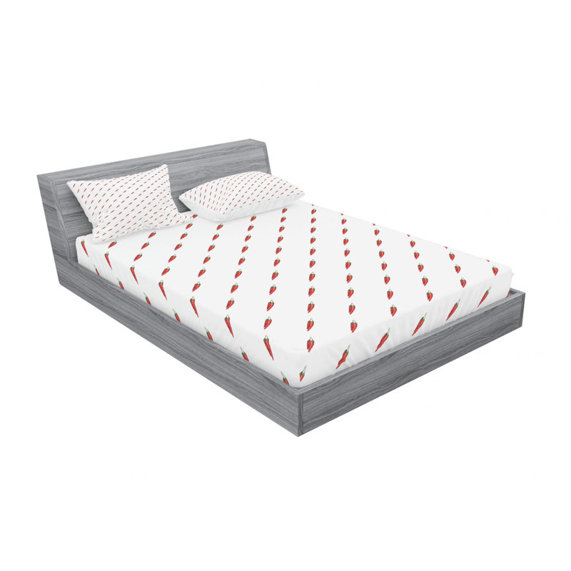 Microfiber Sheet Set, Queen Sheet Set with Fitted Sheet