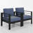 2 Piece Patio Aluminum Chair-88682230